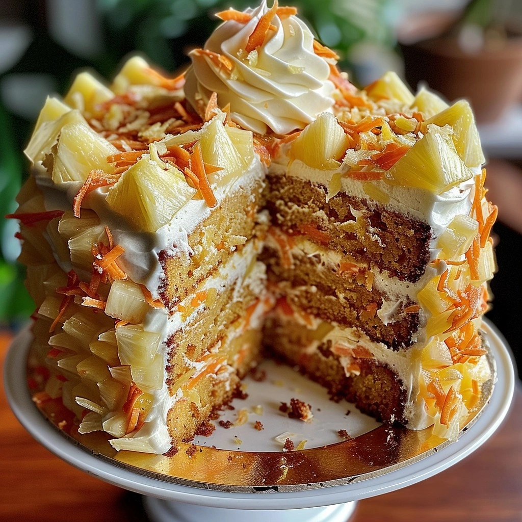 Hawaiian Carrot Pineapple Cake