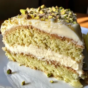 Pistachio Limoncello Mascarpone Cake