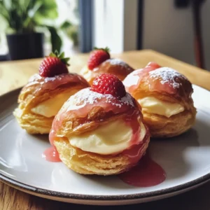 Limoncello Mascarpone Cream Puffs