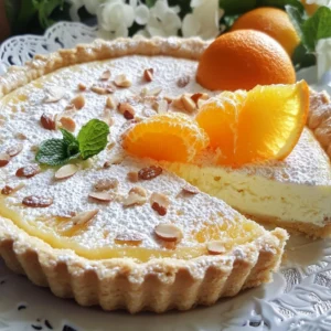 Almond Orange Ricotta Tart