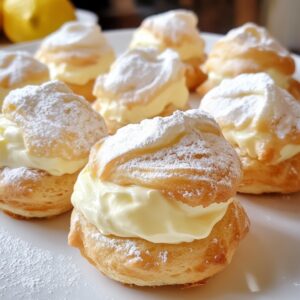 Limoncello Mascarpone Profiteroles