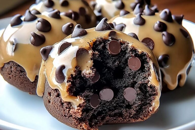 Chocolate Chip Cookie Dough Brownie Bombs