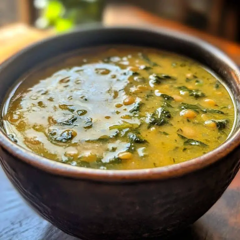 Mediterranean Lentil and Spinach Soup