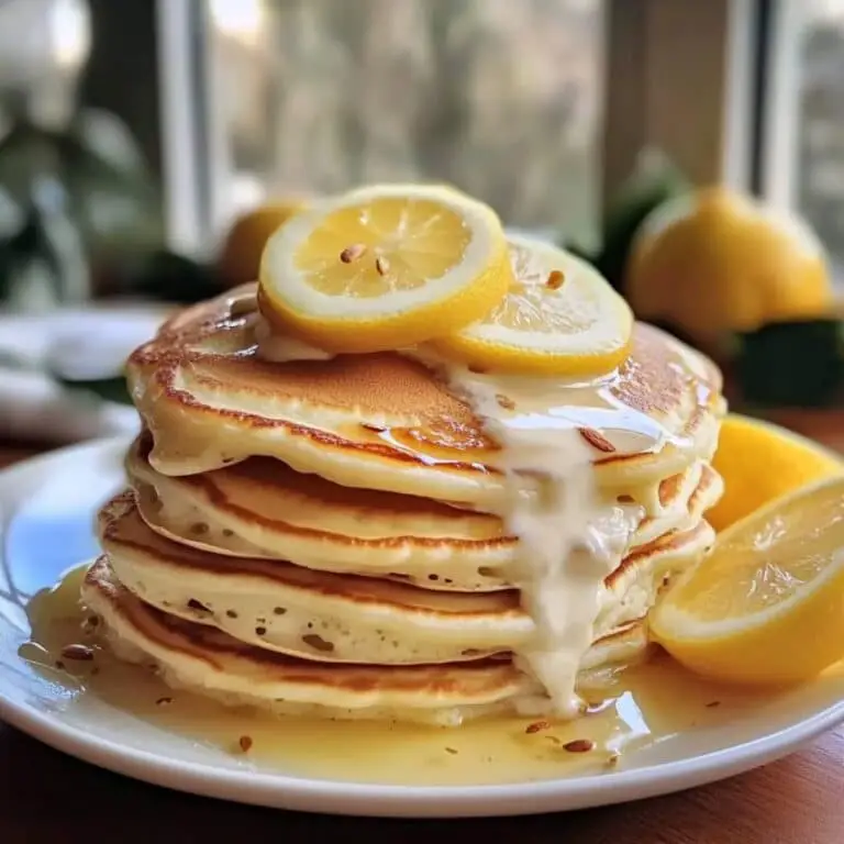 Lemon Ricotta Almond Pancakes – Light, Fluffy, and Irresistible!