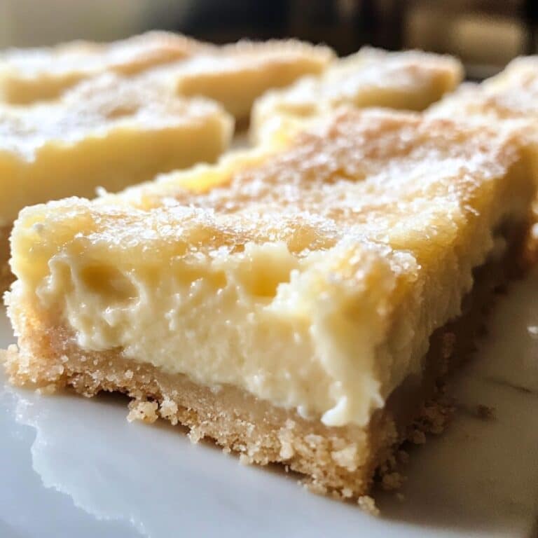 Vanilla Ricotta Pie Bars with Buttery Almond Crust