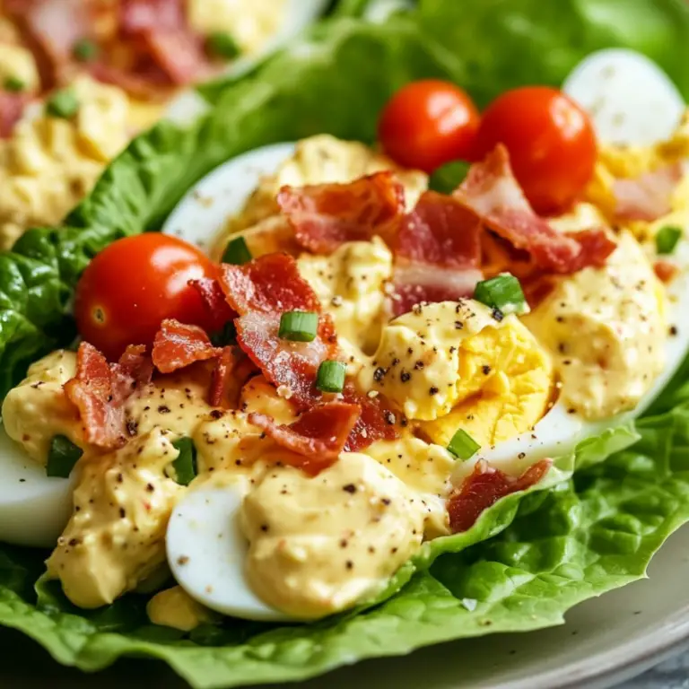 BLT Egg Salad Lettuce Wraps