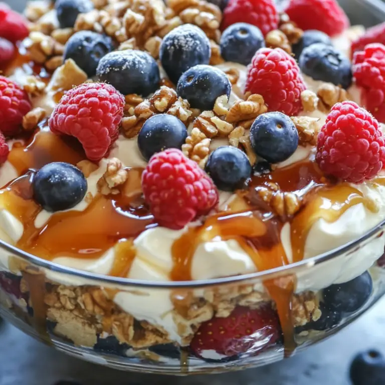 Caramel Crunch Cheesecake Fruit Salad