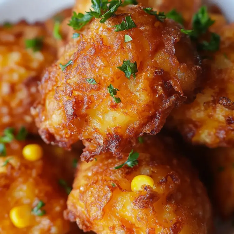 Cheddar Corn Potato Fritters