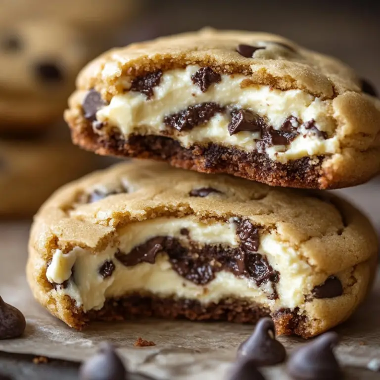 Cheesecake Filled Chocolate Chip Cookies