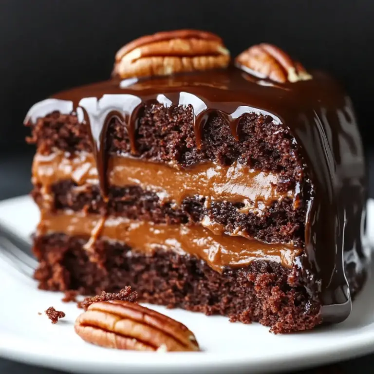 Chocolate Caramel Pecan Cake