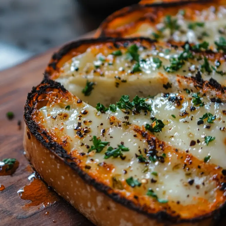 Garlic Herb Sourdough Bread Stuffed
