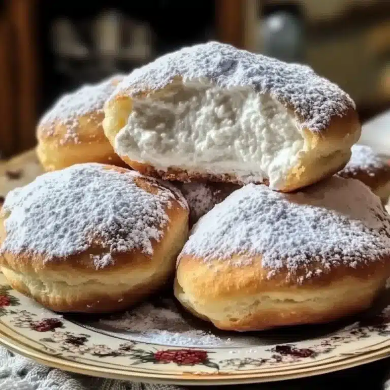 Ricotta almond pillow pastry