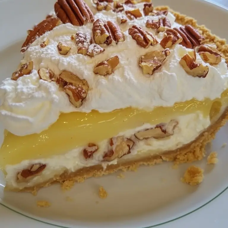 Lemon Pecan Whipped Pie