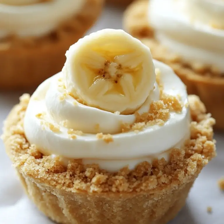 Mini Banana Cream Pies