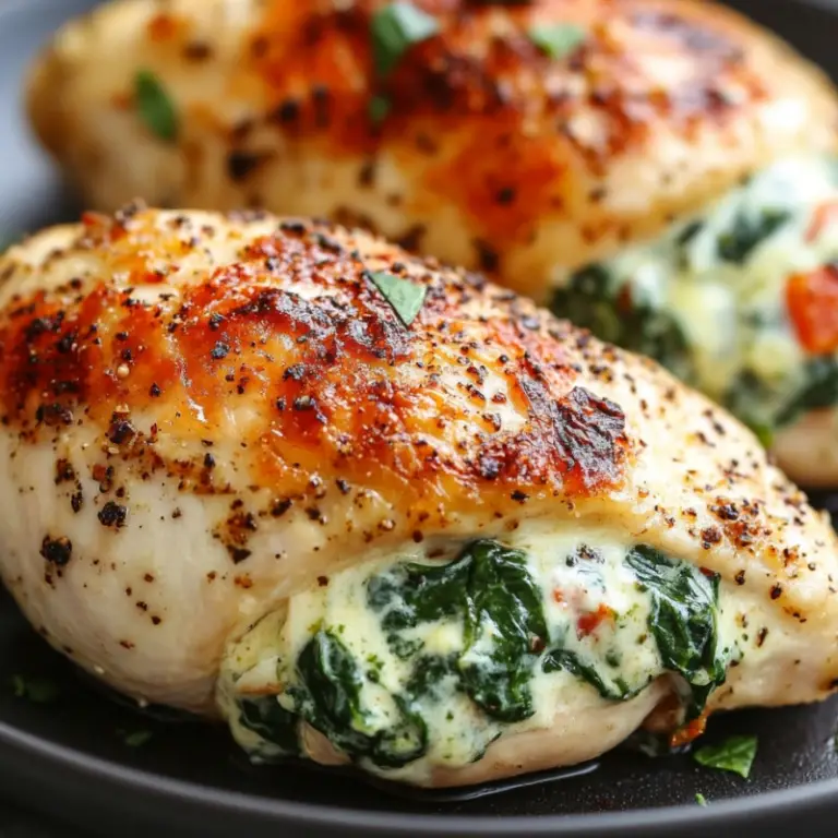 Spinach and Cream Cheese Stuffed Chicken