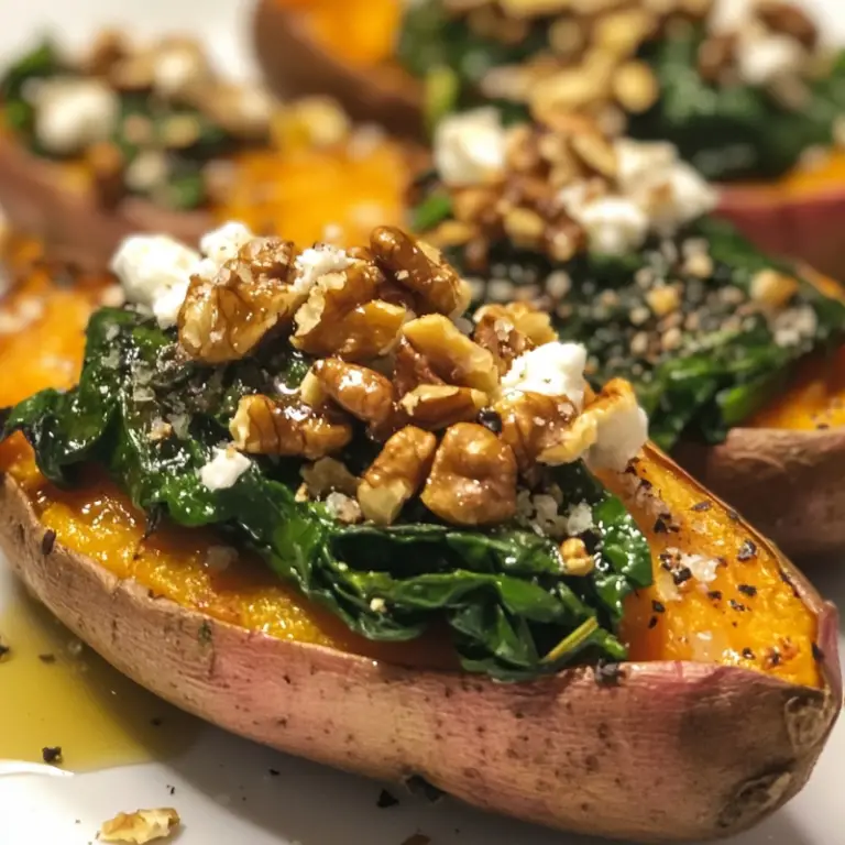Stuffed Sweet Potatoes with Goat Cheese