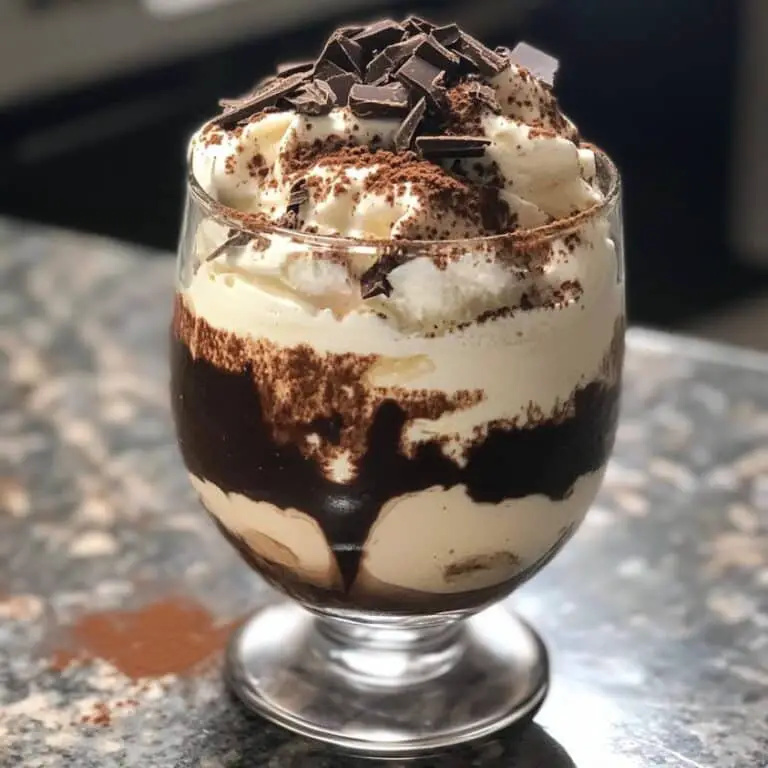 Decadent Dark Chocolate Ricotta Mousse with Espresso Drizzle