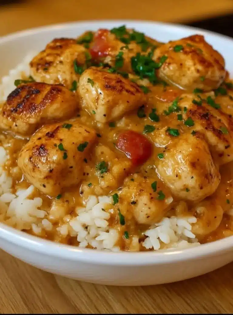 Smothered Chicken and Rice