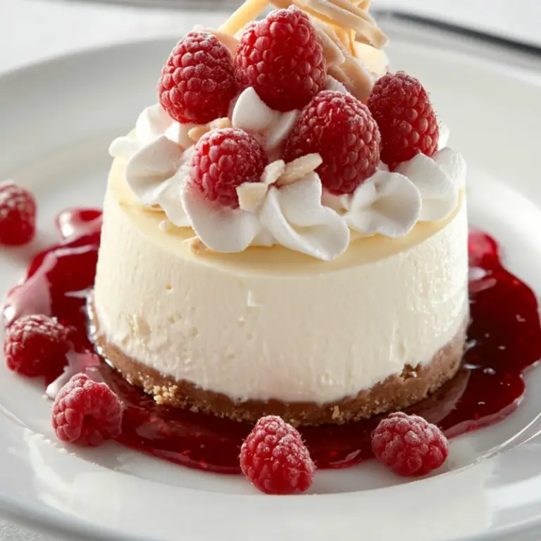 White Chocolate Raspberry Cheesecake