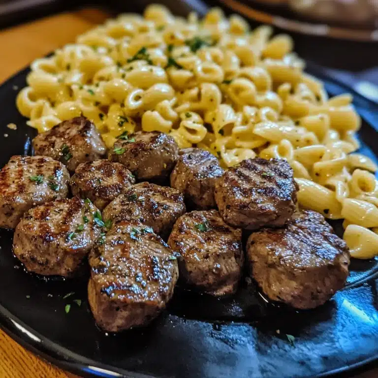Garlic Butter Steak Bites and Pepper Jack Pasta