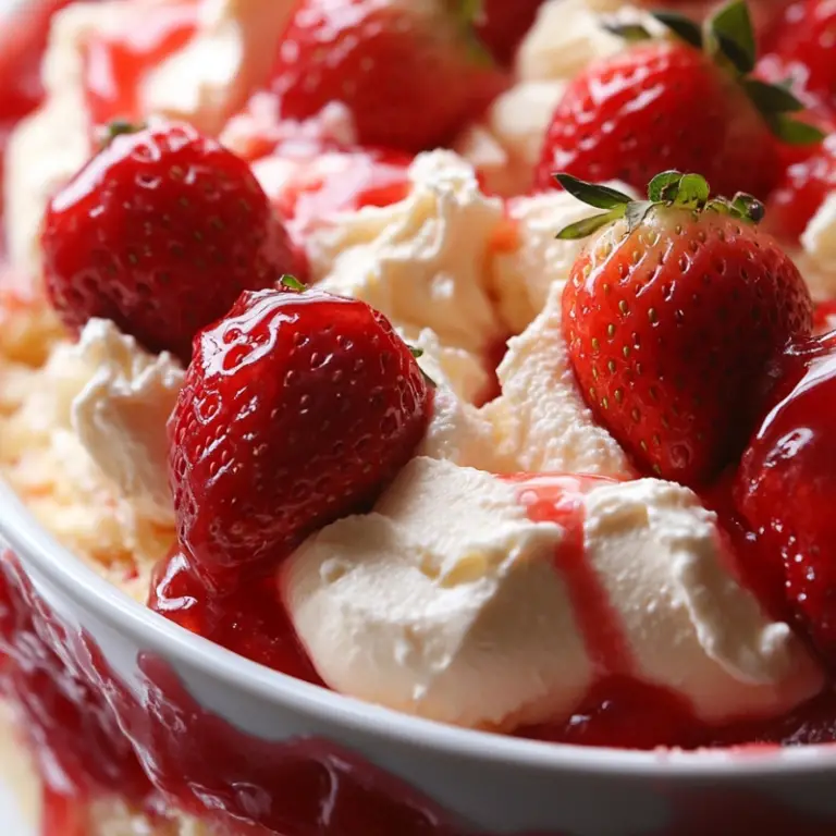 Strawberry Cheesecake Dump Cake