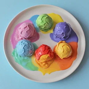 Melting Rainbow Science Experiment