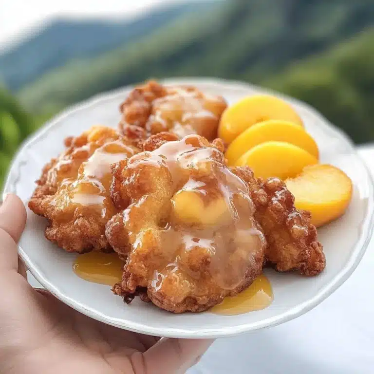 Delicious Peach Fritters