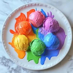 Melting Rainbow Science Experiment