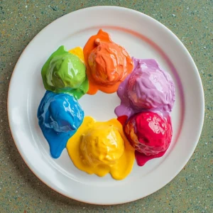 Melting Rainbow Science Experiment