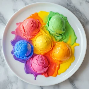 Melting Rainbow Science Experiment