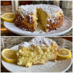 Limoncello Ricotta Dump Cake