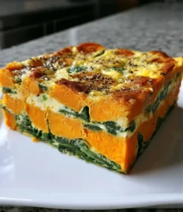 Sweet Potato & Spinach Bake