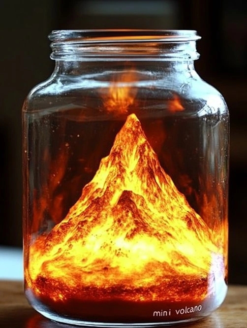 Mini Volcano in a Jar