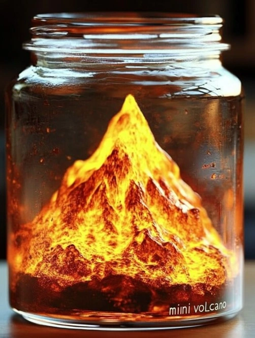 Mini Volcano in a Jar