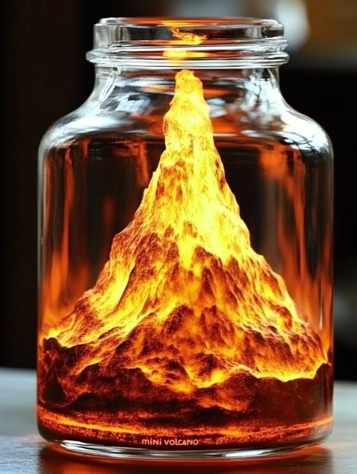 Mini Volcano in a Jar