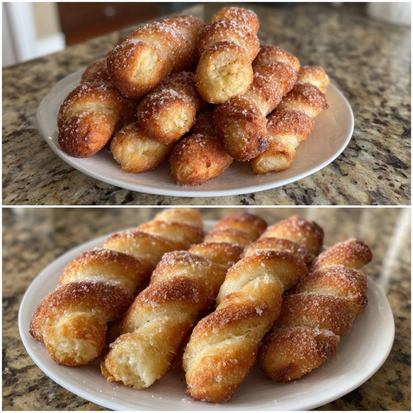 Citrus Ricotta Doughnut Twists
