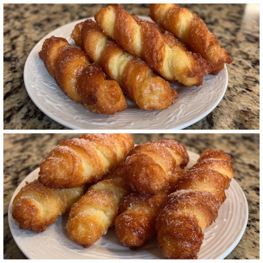 Citrus Ricotta Doughnut Twists