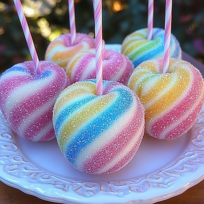Kool-Aid Swirl Candy Apples