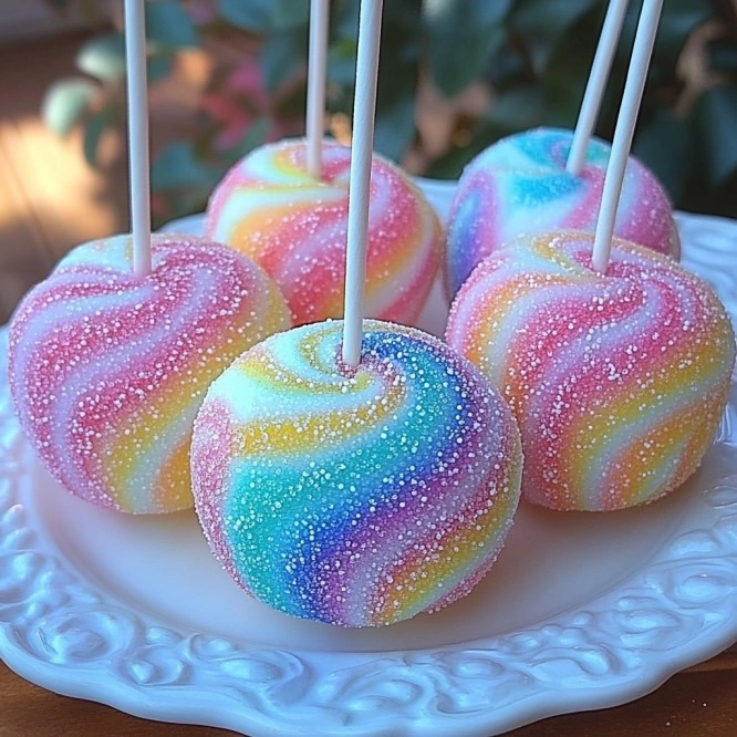 Kool-Aid Swirl Candy Apples