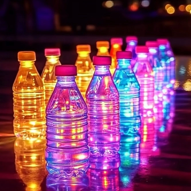 DIY glow-in-the-dark bowling