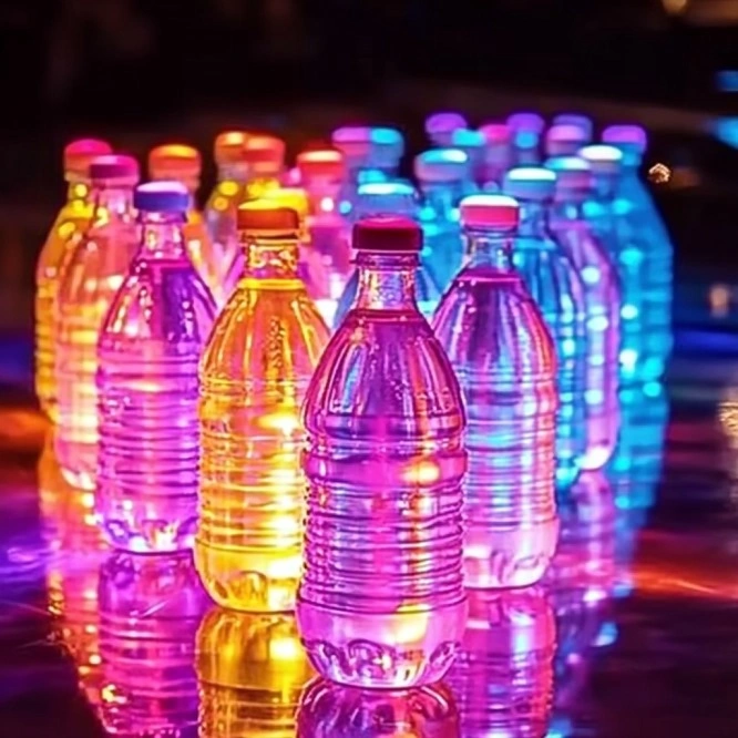 DIY glow-in-the-dark bowling
