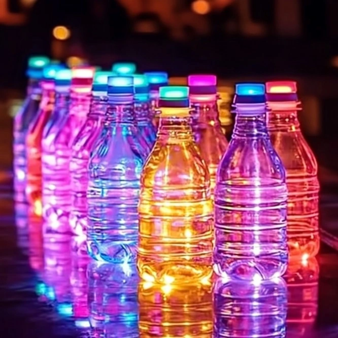 DIY glow-in-the-dark bowling