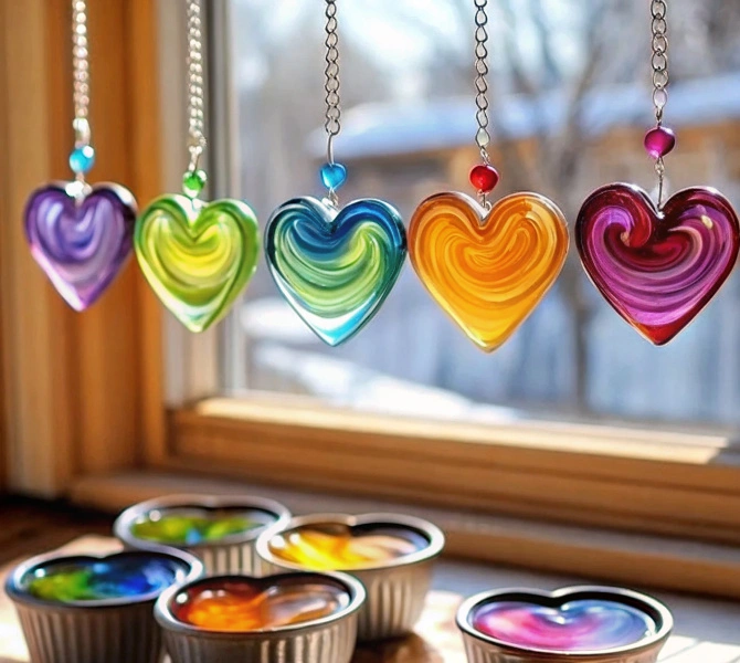 DIY melted bead suncatchers