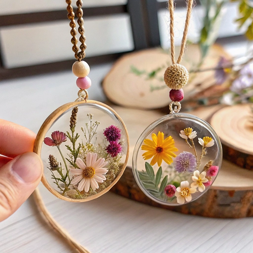 Clear Glue Flower Suncatcher