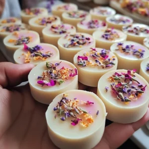 DIY floral wax melts