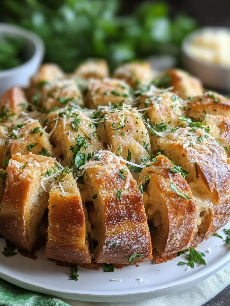Sourdough Discard Garlic-Herb Monkey Bread