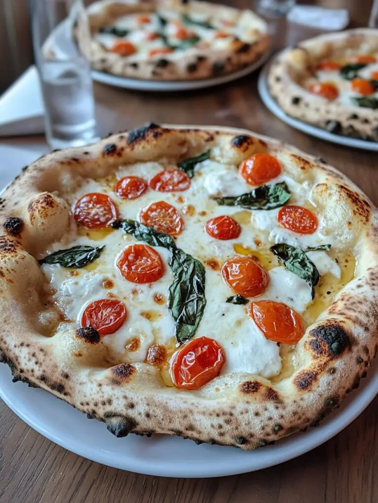 Sourdough Discard Margherita Flatbread Pizza