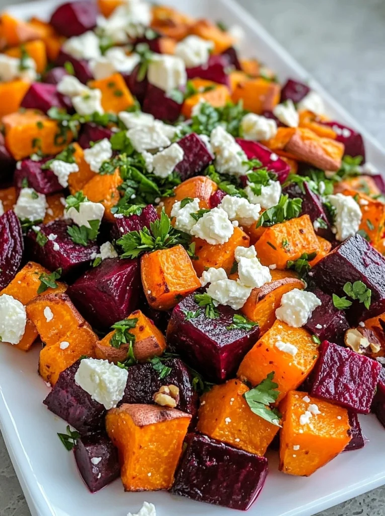 Roasted Beet and Sweet Potato Salad