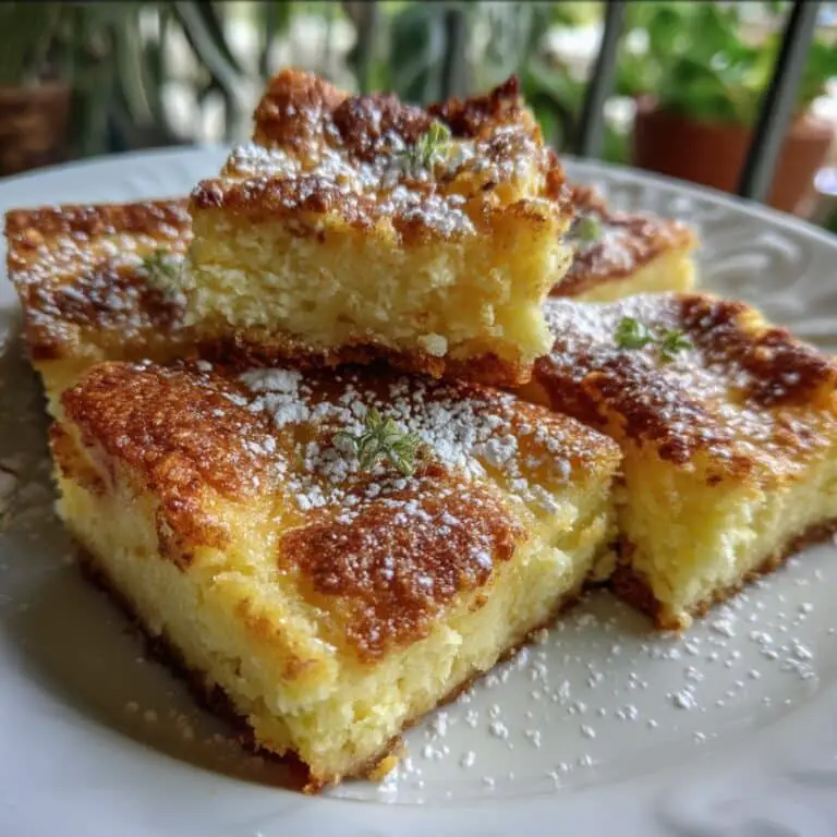 Grandma’s Quick Limoncello Ricotta Custard Squares