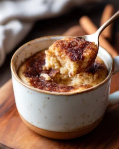 Churro-Style Cinnamon Sugar Cottage Cheese Mug Cake